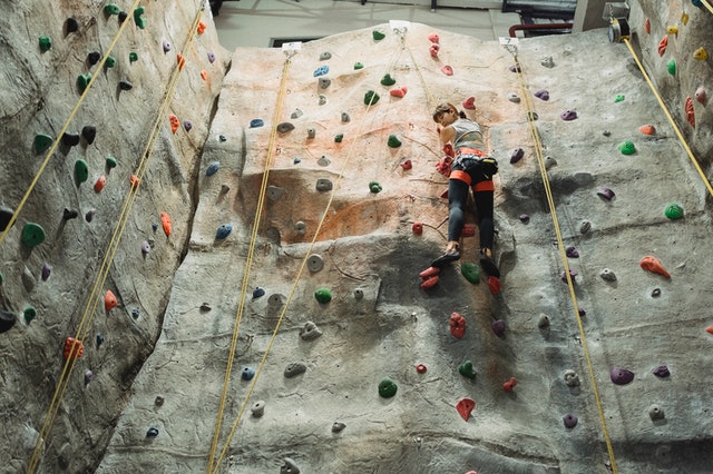 Rock climbing wall