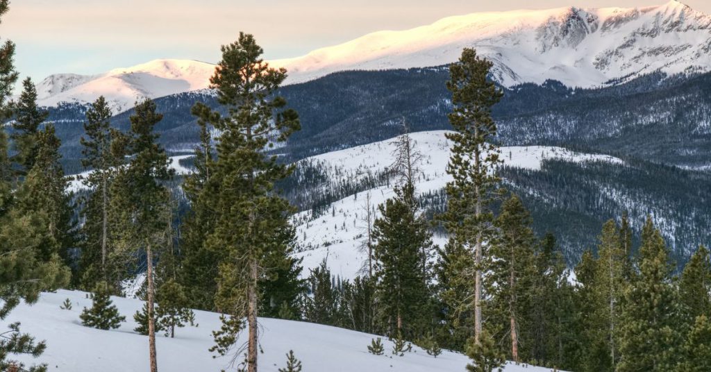 winter in Colorado and mountains